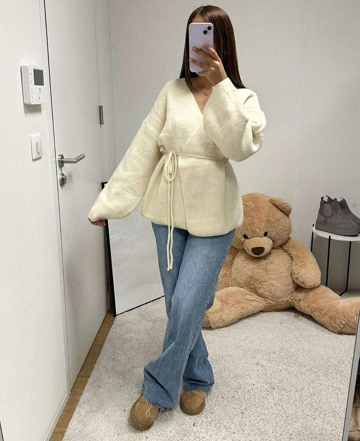 Creamy coto cardigan