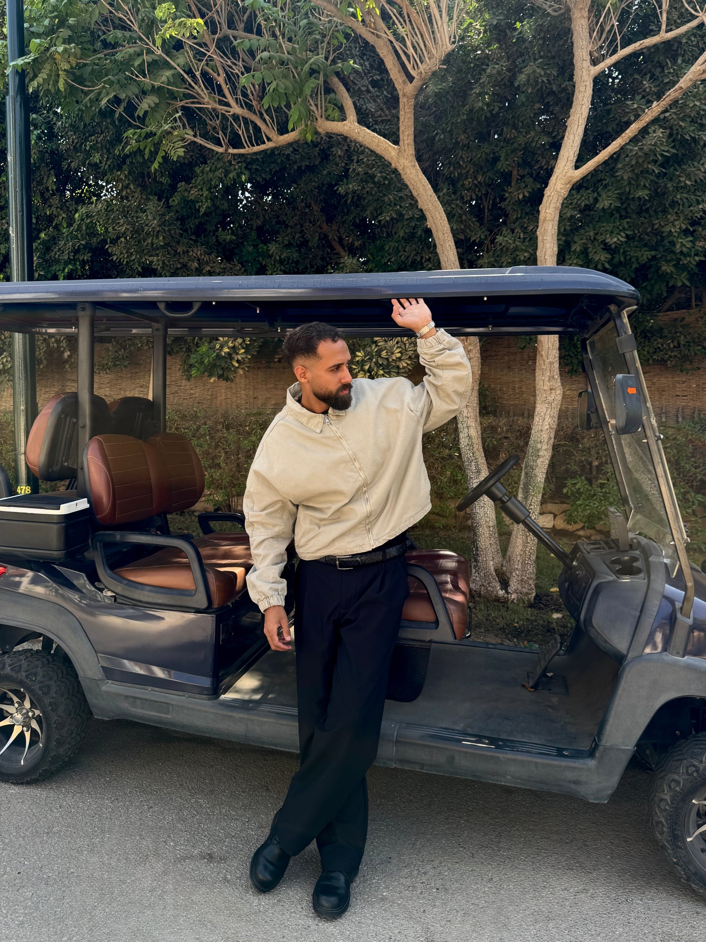 Beige Trucker Jacket