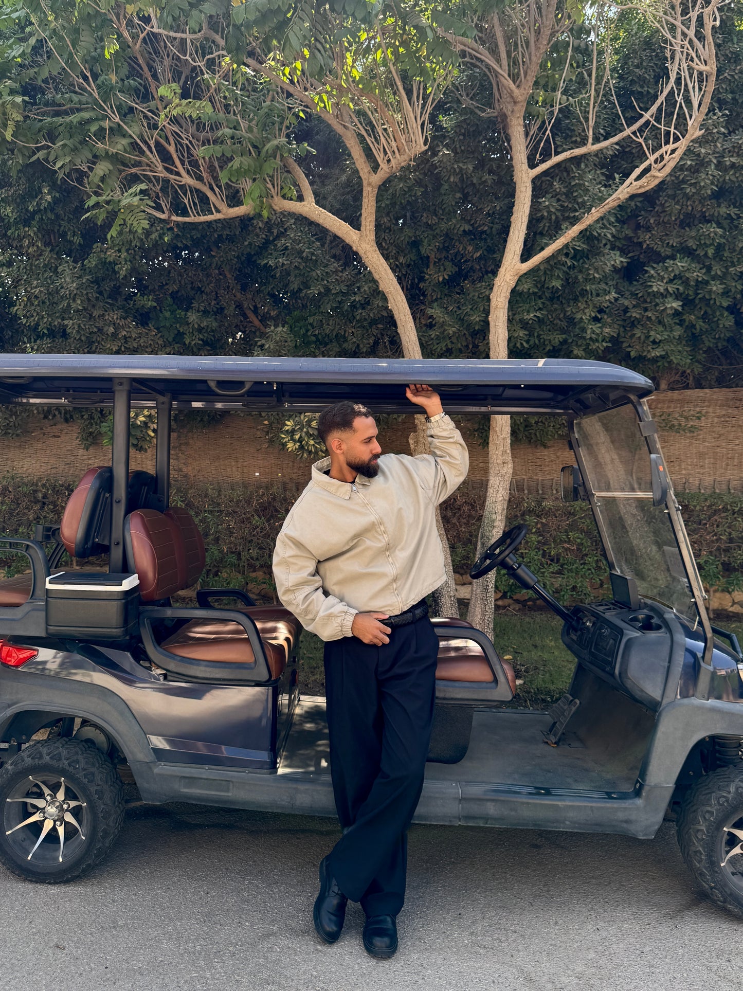 Beige Trucker Jacket