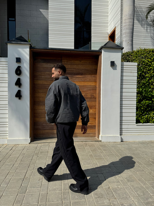 Dark Gray Trucker Jacket